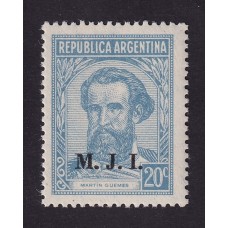ARGENTINA SERVICIO OFICIAL GJ 440 ESTAMPILLA NUEVA MINT U$  1,12